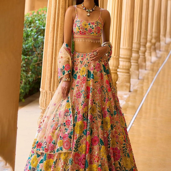 Lehenga Mart Glamorous Designer Lehenga Choli for Bridal and Bridesmaids Wedding Wear Choli - Distacart