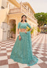 Anaita Turquoise Net Lehenga Choli With Embroidery & Sequence Work - Distacart