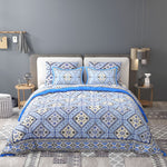 Thumbnail for Green Ethnic Motifs Cotton 200TC King Bedsheet With 2 Zipper Pillow Covers - King Size by House of Ree - Distacart