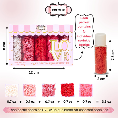 valentine sprinkles vs multipack 20 100 gms