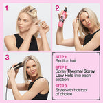 Thumbnail for Redken Thermal Hair Spray, 24 Hour Anti Frizz & Up To 230 Degree C Heat Protection - Distacart