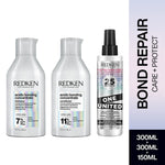 Thumbnail for Redken Hair Protect Combo - Acidic Bonding Concentrate Shampoo, Conditioner & One United