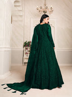 Thumbnail for Anaita Green Embroidered Net Anarkali Suit - Distacart