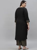 Thumbnail for Sztori Ethnic Motifs Yoke Design Kurta with Palazzos - Distacart