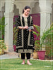 Anaita Black Fox Georgette Suit with Embroidery & Sequence Work - Distacart