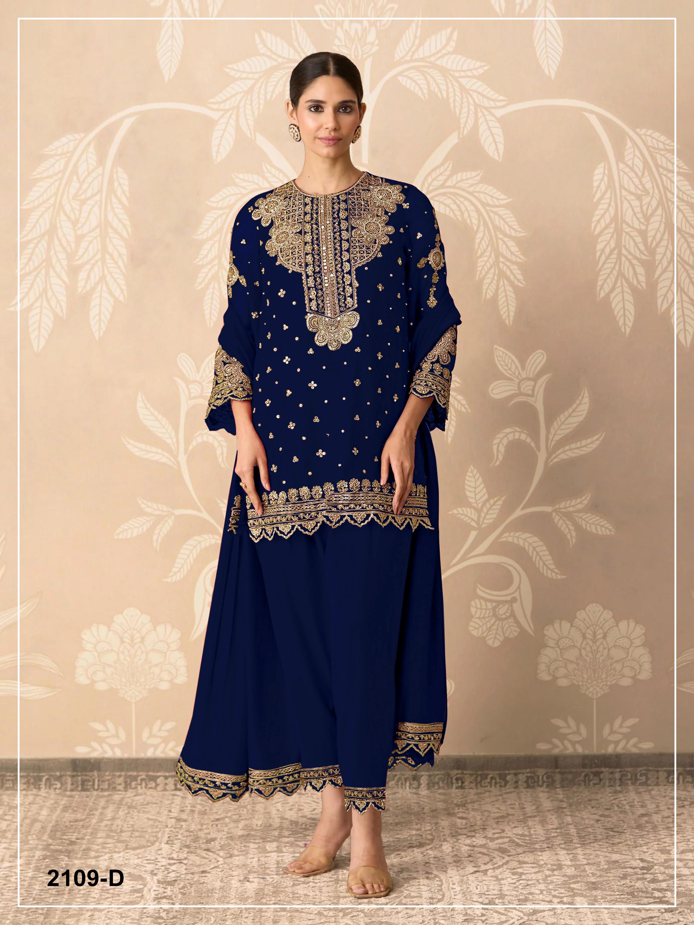 Anaita Black Georgette Suit With Embroidery & Sequence Work - Dista