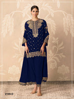 Thumbnail for Anaita Black Georgette Suit With Embroidery & Sequence Work - Dista