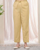 Vaasva Women Cheeku Cotton Flax Solid Straight Pants - Distacart