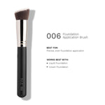 Thumbnail for PAC Foundation Application Brush 006 - Flat Angular Densely Packed Soft Bristles for Smooth Blending