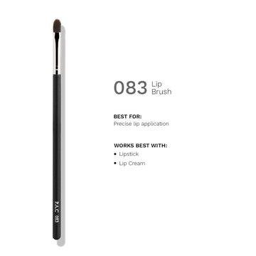 PAC Lip Brush 083 - Flat Lip Contour & Filler Brush, Precise Control for Smooth, Flawless Lip Lines