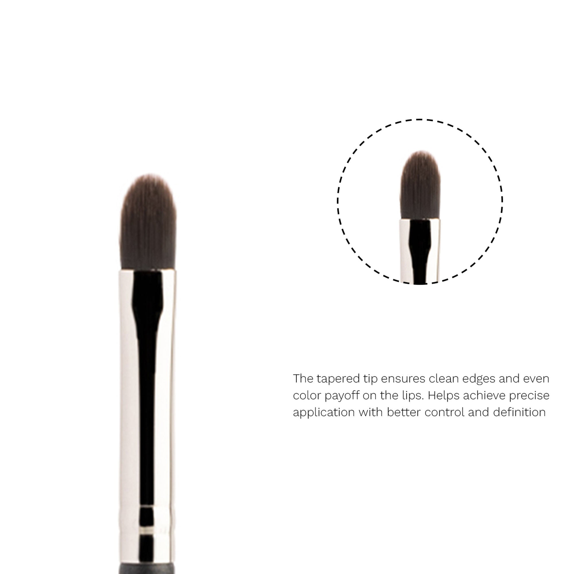 PAC Studio Lip Brush 083 - Flat Lip Contour & Filler Brush, Precise Control for Smooth, Flawless Lip Lines - Distacart