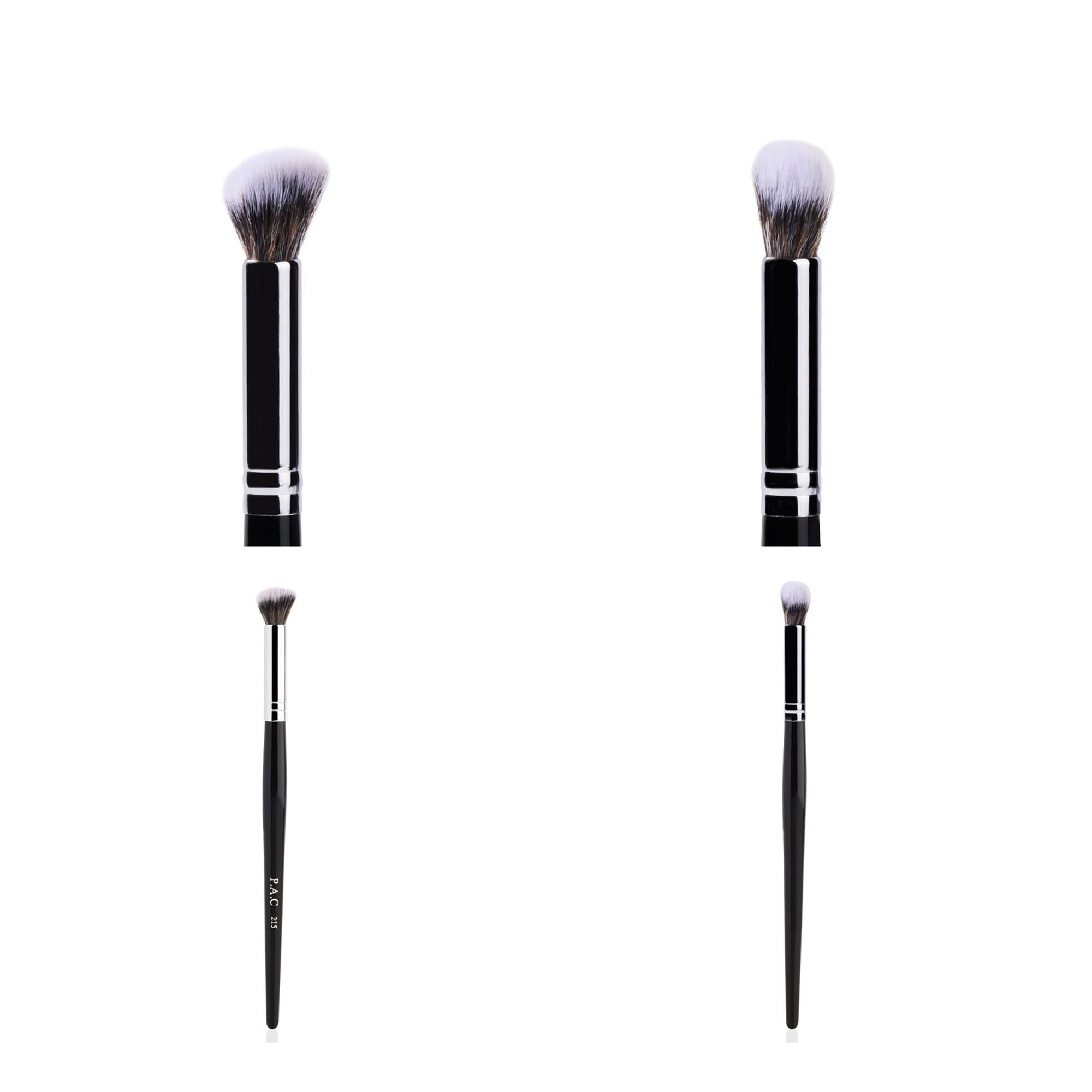 PAC Studio Concealer Brush 215 - Fluffy Angled Brush for Under Eye Concealing Ultra Soft Synthetic Bristles