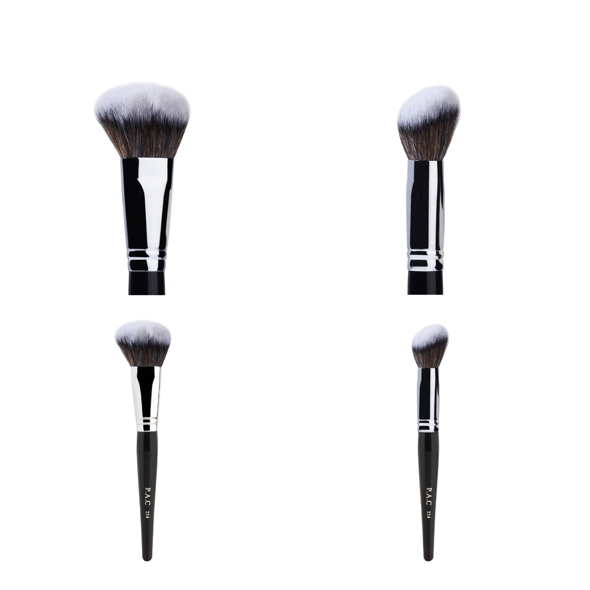 PAC Studio Blush Brush 214 - Fluffy Dome Shaped, Soft Synthetic Fibres, Ideal for Cream, Liquid & Powder