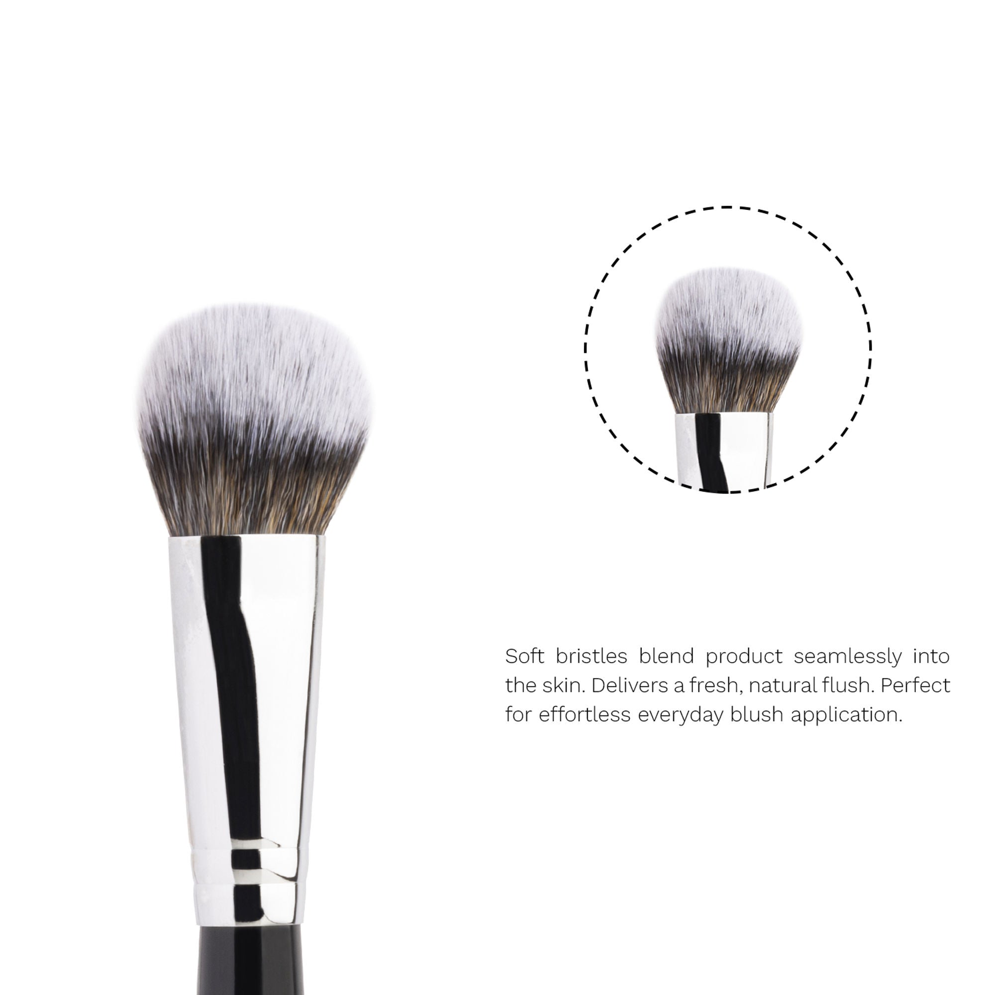 PAC Studio Blush Brush 262 - Small Tapered Dome Shaped, Multi Functional Use, Soft Synthetic Bristles - Distacart