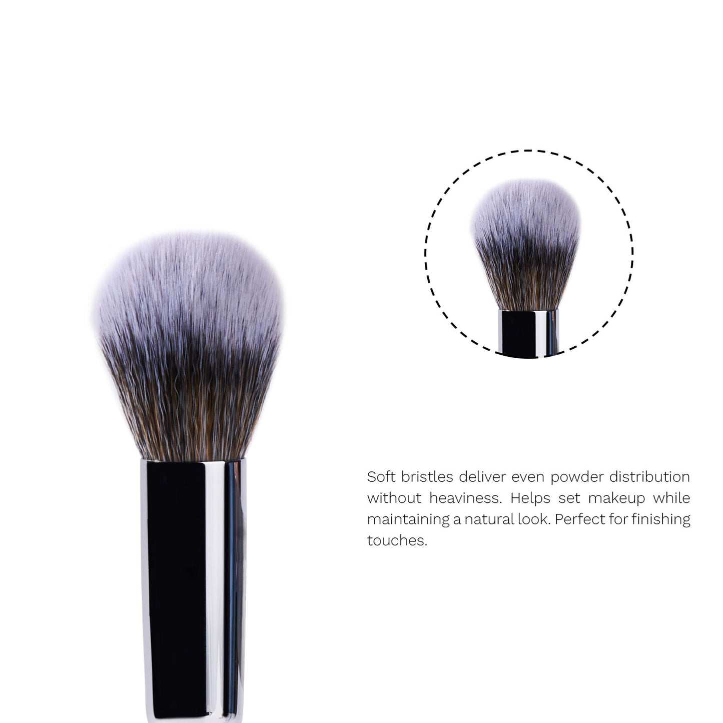 PAC Studio Powder Brush 245 - Medium Dome Shaped Sculpting Powder Brush, Feather Soft Synthetic Bristles - Distacart