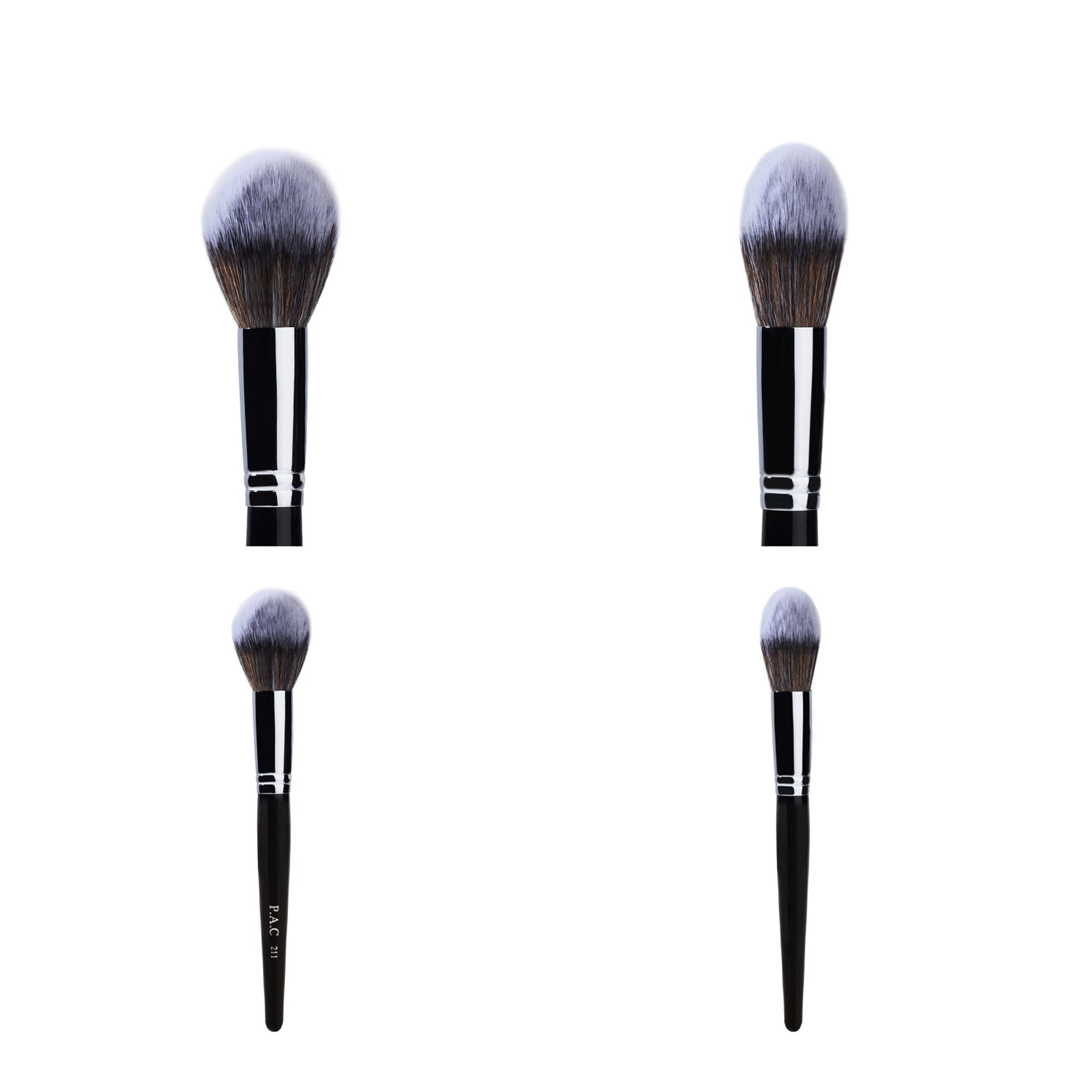 PAC Studio Powder Brush 211 - Fluffy Tapered Multi-Functional Brush for Loose Powder Compact Blush Bronzer - Distacart