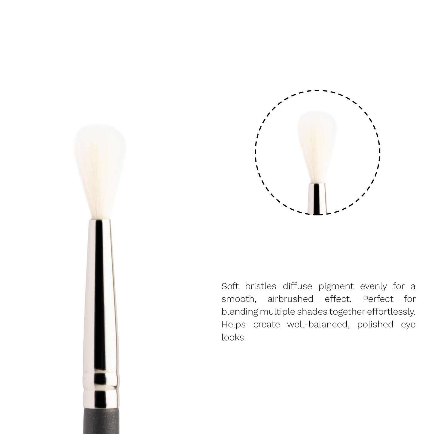 PAC Studio Blending Eyeshadow Brush - 126 - Distacart