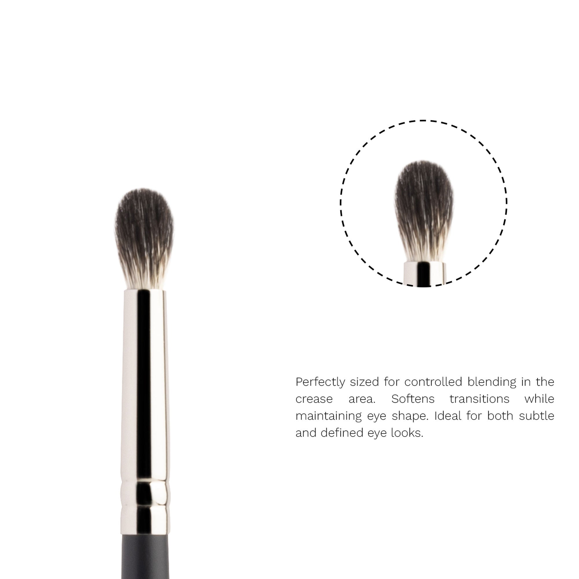 PAC Studio Eyeshadow Blending Brush 229 - Small Ultra Soft Bristles for Precise Shadow Blending - Distacart