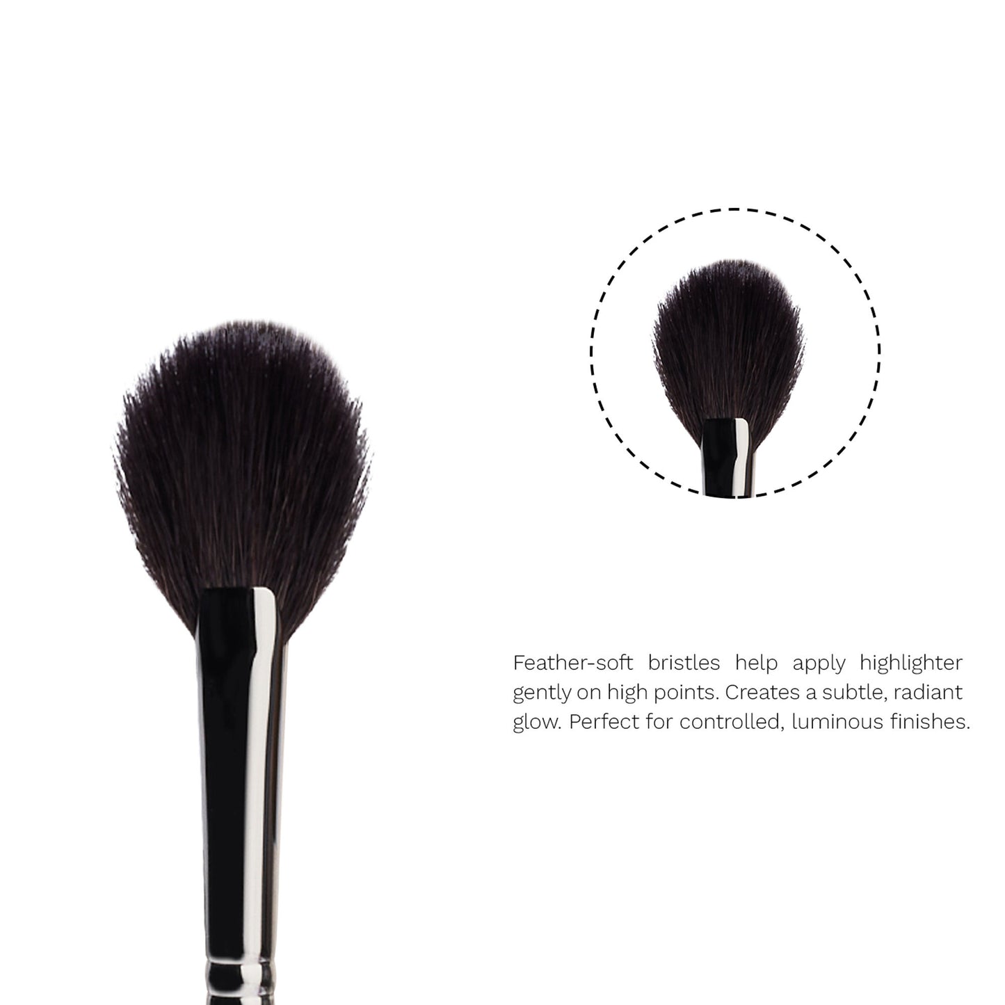 PAC Studio Highlighter Brush 278 - Medium Highlighter Brush, Soft Natural Bristles, - Distacart