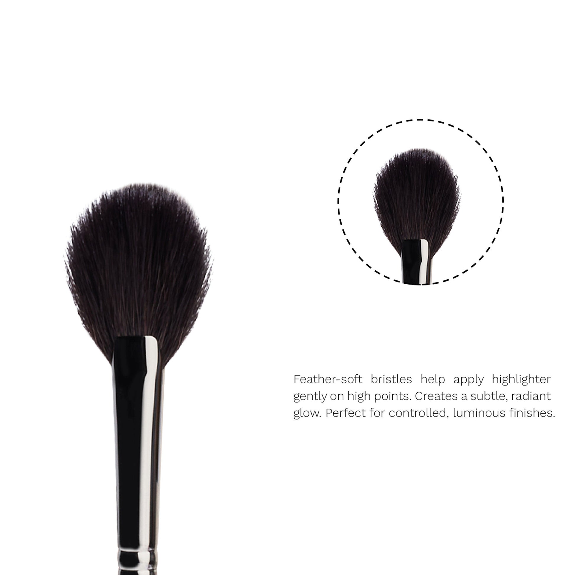 PAC Studio Highlighter Brush 278 - Medium Highlighter Brush, Soft Natural Bristles, - Distacart