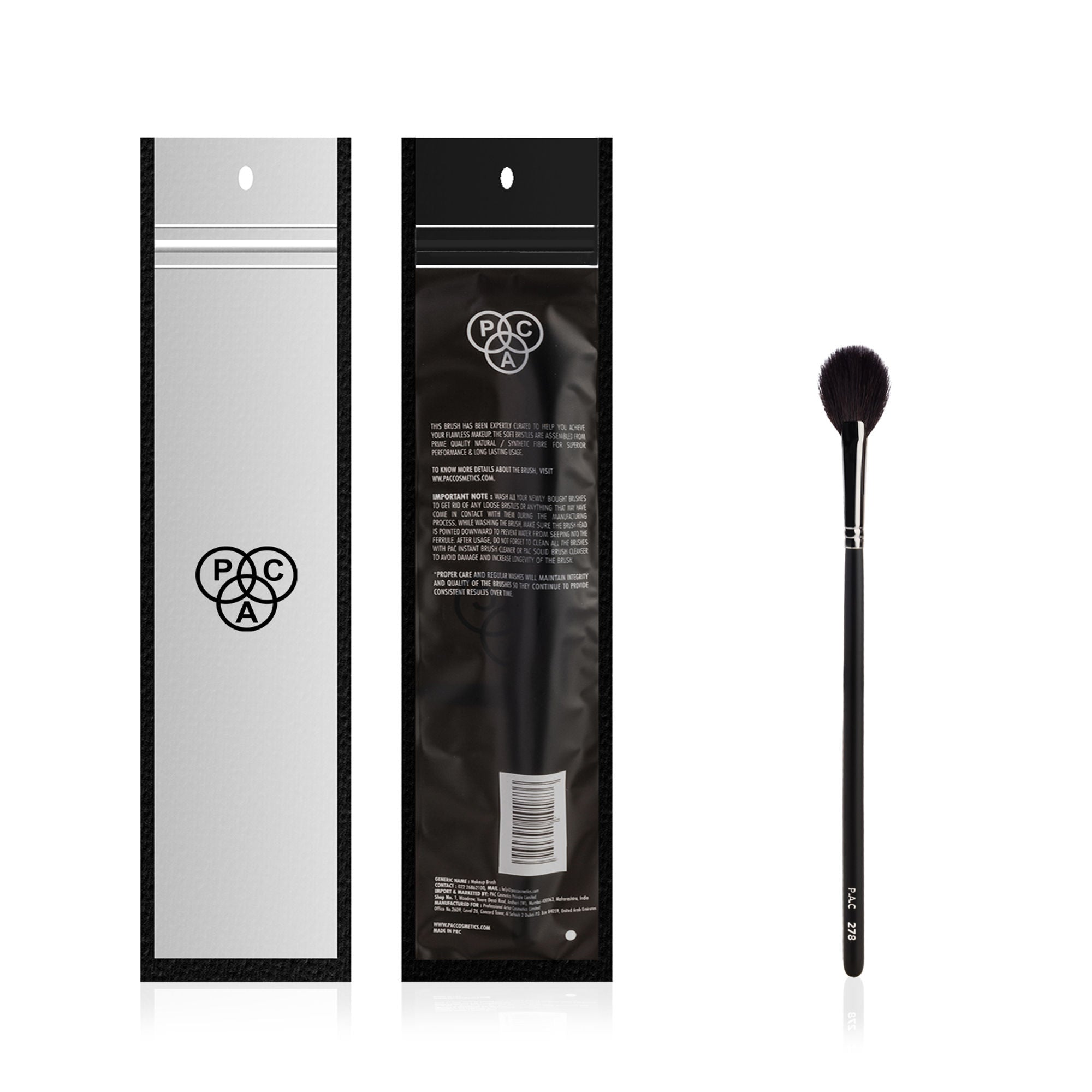 PAC Studio Highlighter Brush 278 - Medium Highlighter Brush, Soft Natural Bristles, - Distacart