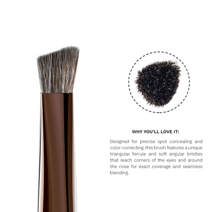 PAC Studio T07 Small Concealer Brush - Precision Tip for Spot Concealing, Eyeshadow Application & Blending - Distacart