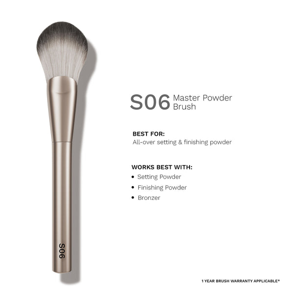 PAC S06 Master Powder Brush - Large Powder Brush, Works Effortlessly with All Powder Products
