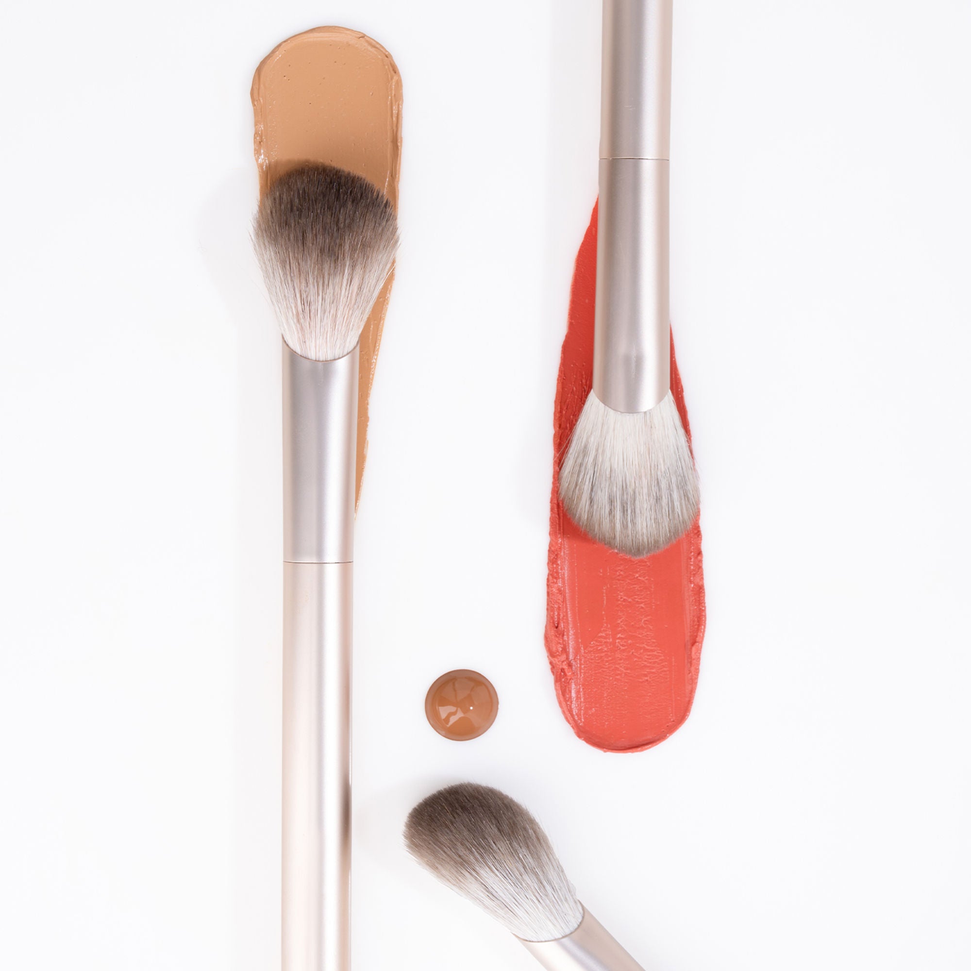 PAC Studio S10 Multi-Purpose Cream Applicator - Slanted Head for Precise Control Natural Streak-Free Finish - Distacart