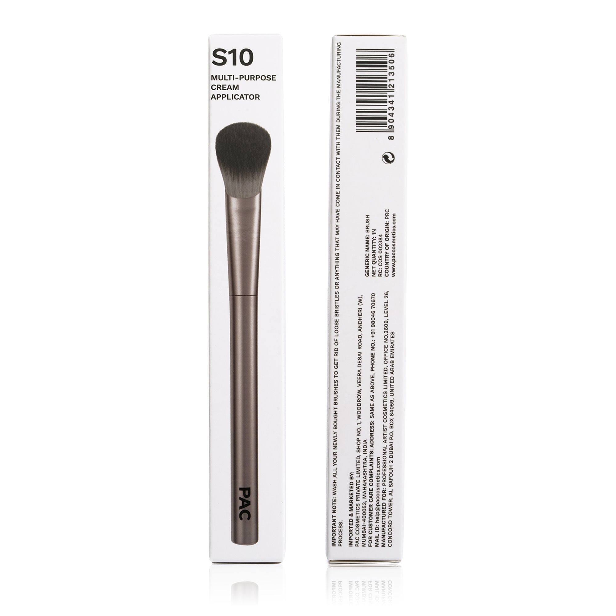 PAC Studio S10 Multi-Purpose Cream Applicator - Slanted Head for Precise Control Natural Streak-Free Finish - Distacart