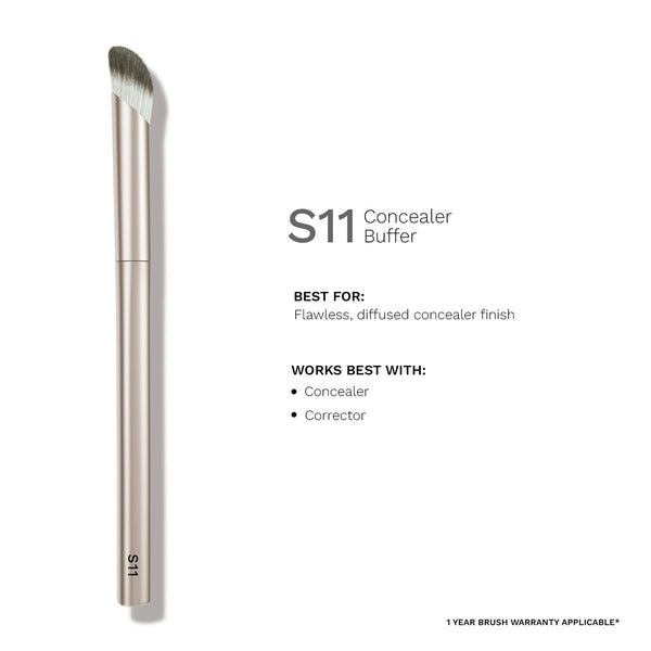PAC S11 Concealer Buffer - Densely Packed Bristles for Spot Concealing, High Precision Blending