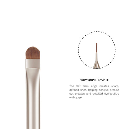 PAC Studio S15 Cut Crease Flat Brush - Great for Detailed Eye Work, Precise Glitter Shimmer Placement - Distacart