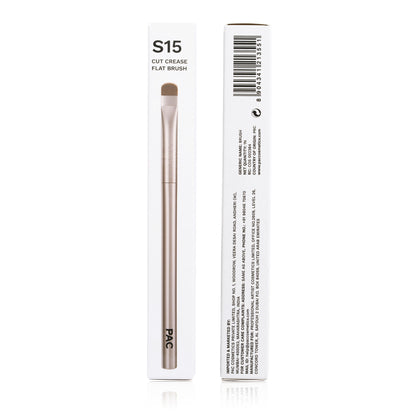 PAC Studio S15 Cut Crease Flat Brush - Great for Detailed Eye Work, Precise Glitter Shimmer Placement - Distacart