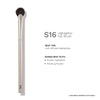 PAC S16 Highlighter Fan Brush - Feather Light Application, Ultra Soft Bristles, Even Application