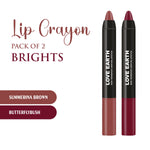 Thumbnail for Love Earth Lip Crayon Non-Transfer Lipstick - Brights - Dista