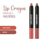 Thumbnail for Love Earth Lip Crayon Non-Transfer Lipstick - Nudes - Dista