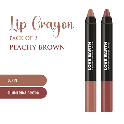 Love Earth Lip Crayon Non-Transfer Lipstick - Reds - Dista
