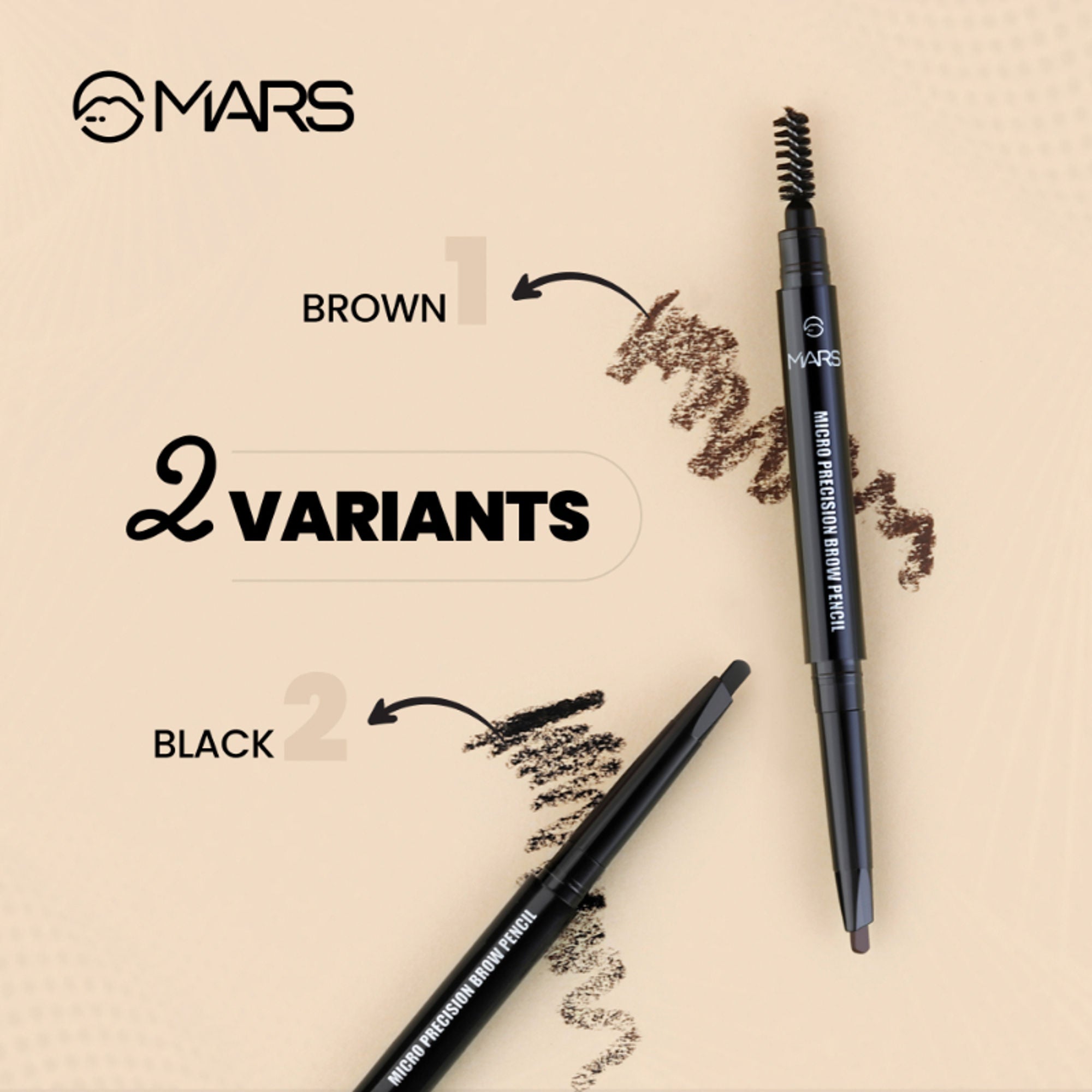MARS Cosmetics Micro Precision Brow Pencil - Black