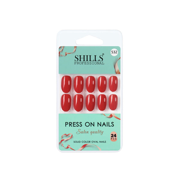 shills professional reusable press on nails oval spn532