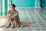Thumbnail for Anaita Cream Embroidery Work Saree With Jacquard Work Blouse Piece - Distacart
