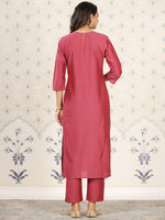Thumbnail for Ode by House of Pataudi Floral Embroidered Kurta - Distacart