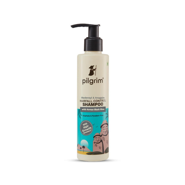 Pilgrim Redensyl & Anagain Hairfall Control Shampoo with Korean Black Rice - Distacart