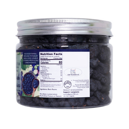 Tassyam Organics Seedless Black Raisins - Distacart