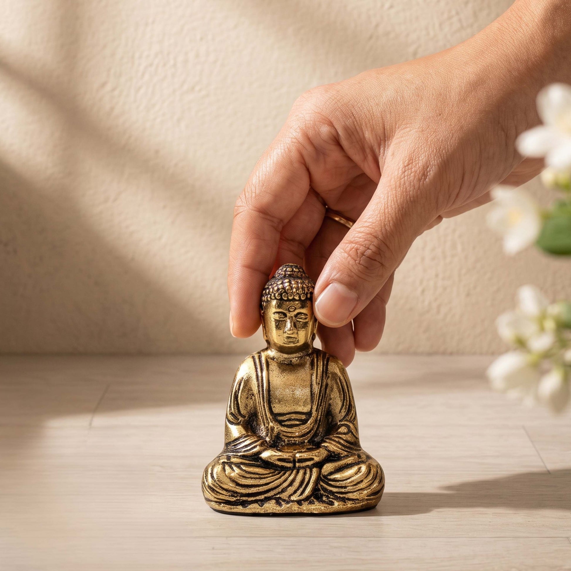 meditating buddha statue