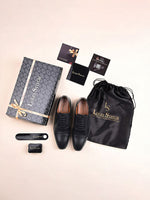 Thumbnail for LOUIS STITCH Louis Stitch Men Round Toe Leather Formal Derbys