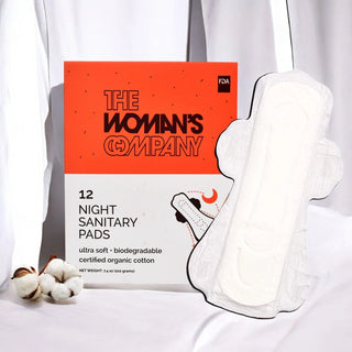The Woman's Company Sanitary Night Pads (320 MM) - Distacart