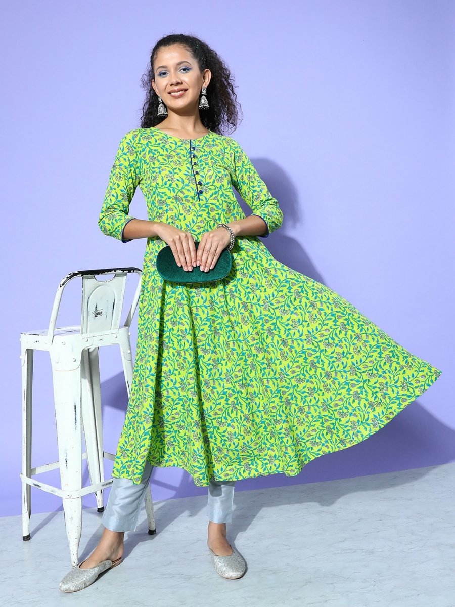 All About You Women Floral Printed Kurta - Distacart