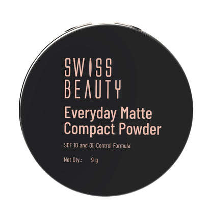 Swiss Beauty Everyday Matte Compact - 1 Ivory - Distacart