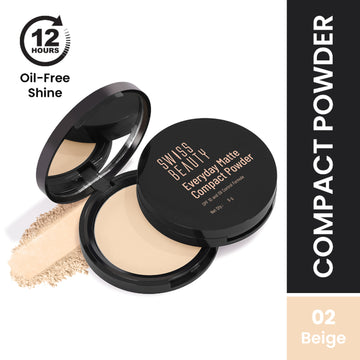 Swiss Beauty Everyday Matte Compact - 2 Beige