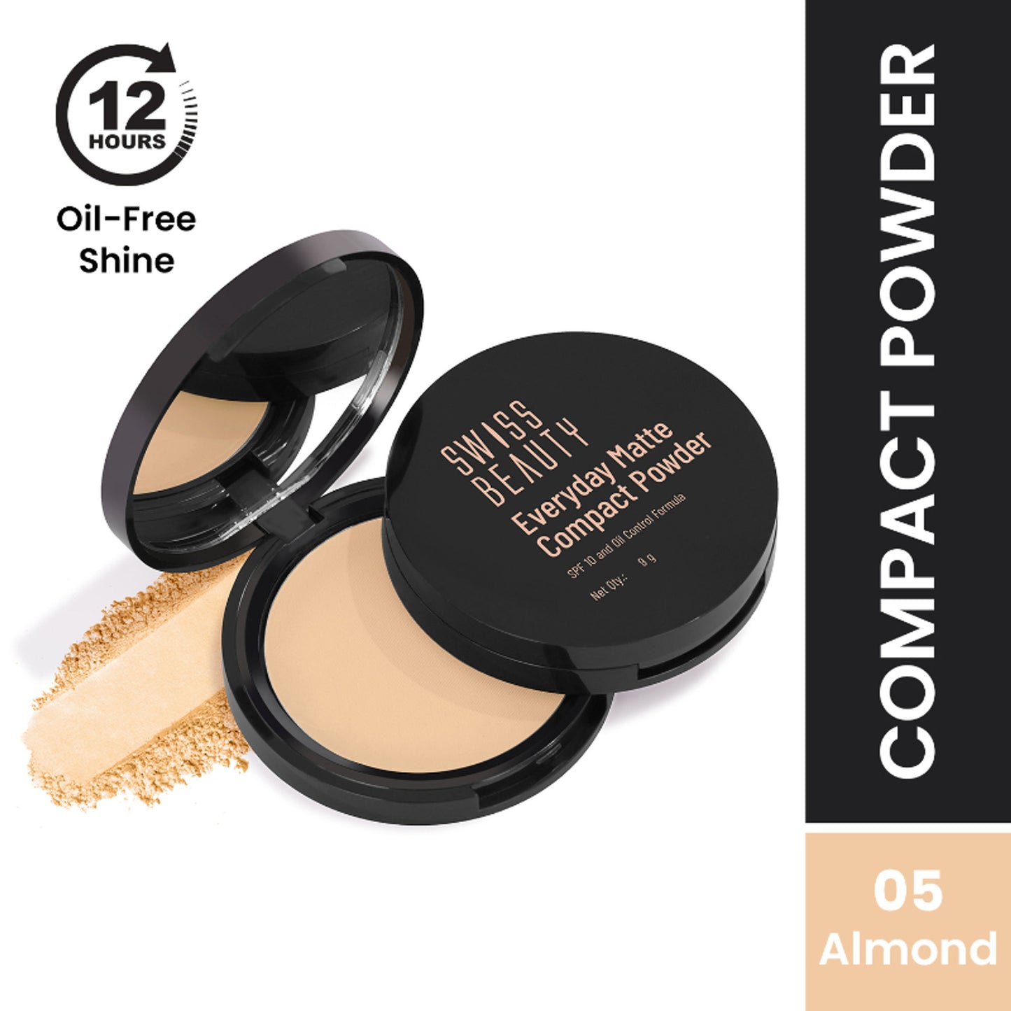 Swiss Beauty Everyday Matte Compact - 5 Almond