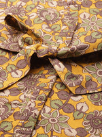 Thumbnail for InWeave Mustard Kalamkari Print Co Ord Set With Belt